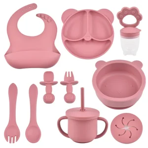9PCS Silicone Feeding Set